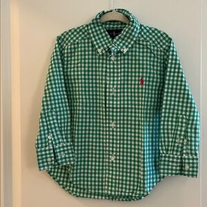 Ralph Lauren Green Plaid Shirt